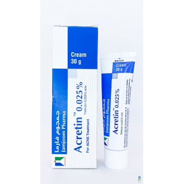 Acretin 0.025% cream 30g